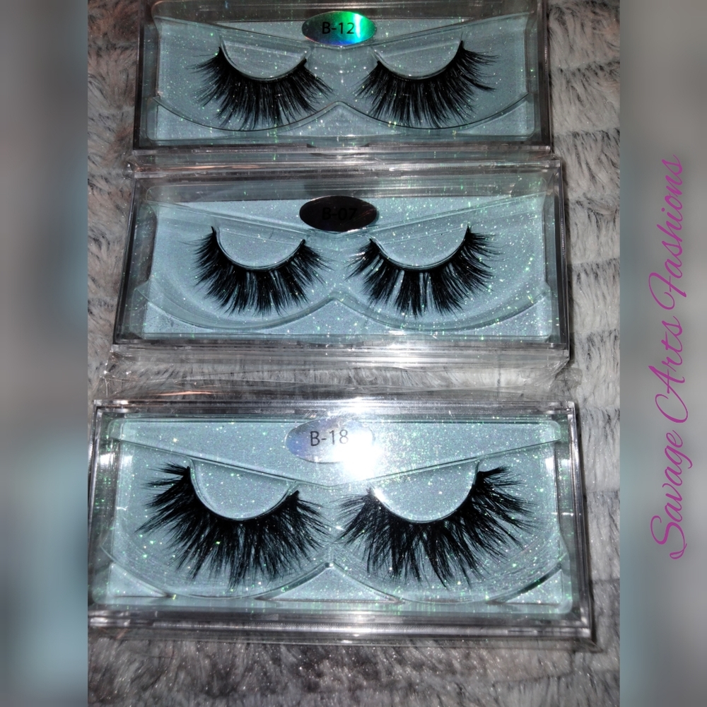 Set of 3 3D Mink Eyelashes